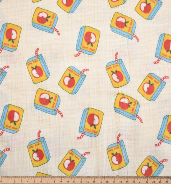 Musselin Apfelsaft creme *Ab 50 cm