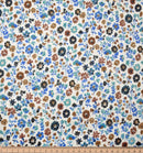 Musselin blaue Blumen *Ab 50 cm-2