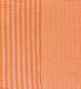 Kaufen 036-rosa-orange Musselin Doubleface Streifen *Ab 50 cm