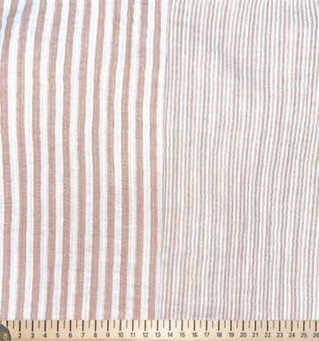 Kaufen 053-beige-weiss Musselin Doubleface Streifen *Ab 50 cm