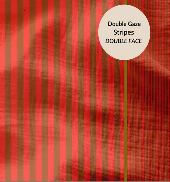 Musselin Doubleface Streifen *Ab 50 cm