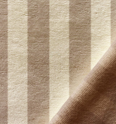 Kaufen 054-taupe-ecrue Bambus Frottee gestreift * Ab 50 cm