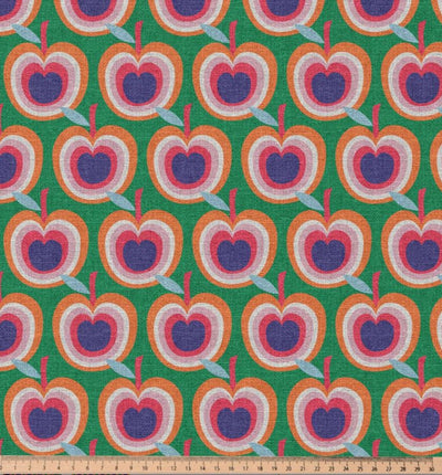 Dekostoff Halbpanama Äpfel *Ab 50cm - 0