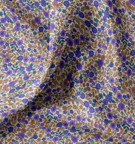 Baumwolle bedruckt lila Blümchen *Ab 50cm