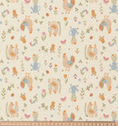 Baumwolle bedruckt Hühner auf beige *Ab 50cm-2