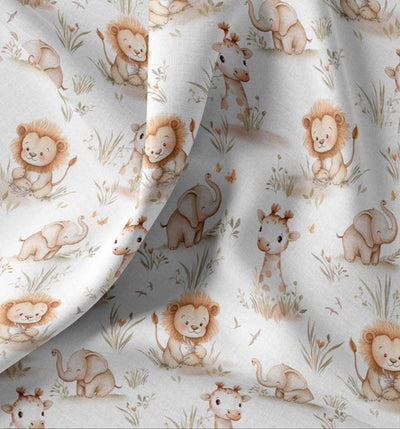 Baumwolle Digitaldruck Afrikatiere *Ab 50cm