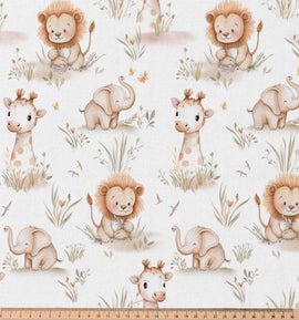 Baumwolle Digitaldruck Afrikatiere *Ab 50cm - 0