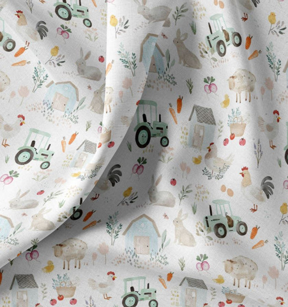 Baumwolle Digitaldruck Bauernhof *Ab 50cm