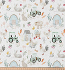 Baumwolle Digitaldruck Bauernhof *Ab 50cm-2