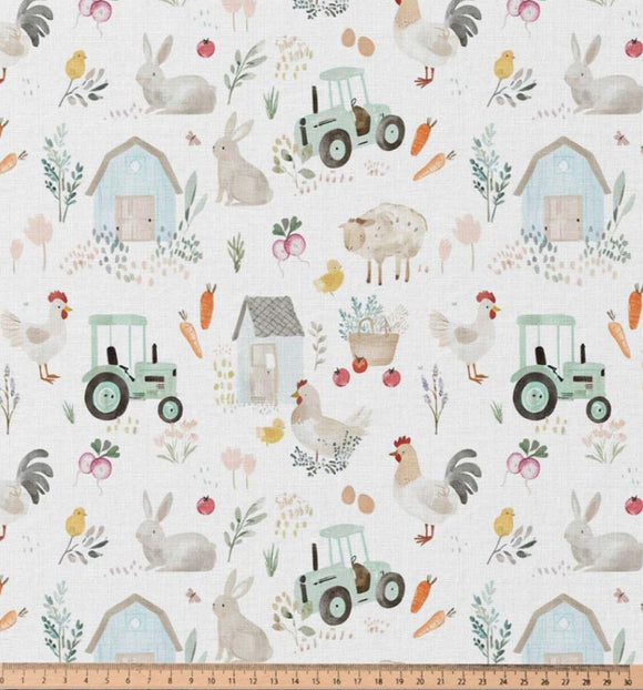 Baumwolle Digitaldruck Bauernhof *Ab 50cm