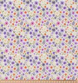 Baumwolle Digitaldruck bunte Blümchen *Ab 50cm - 0