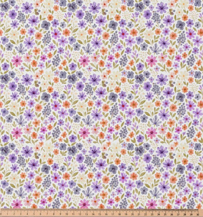 Baumwolle Digitaldruck bunte Blümchen *Ab 50cm - 0