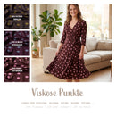 Viskose bedruckt Punkte *Ab 50 cm-1