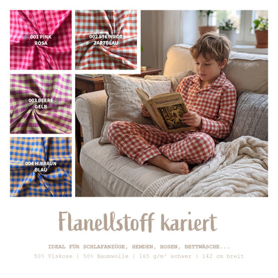 Flanell Karo *Ab 50 cm