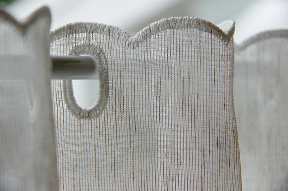 Tissu pour rideaux fromage lin vendu au mètre *À partir de 15,5cm répéter