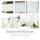 Gardinenstoff Käseleinen Meterware | 30-60cm Höhe *Preiseinheit = 15,5cm-1