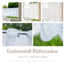 Tissu pour rideaux vrilles de feuilles vendu au mètre *À partir de 16 cm répéter-1