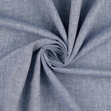 Kaufen 006-jeansblau Halbleinen gemustert Fischgrat * Ab 50 cm