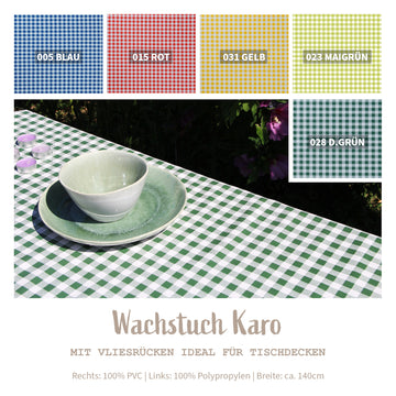 Wachstuch Stoff Meterware & Rollenware *Ab 50cm