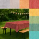 Wachstuch Tischdecken für Biergarnitur|  uni meliert-4