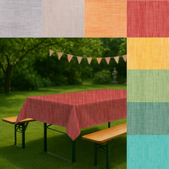 Wachstuch Tischdecken für Biergarnitur|  uni meliert