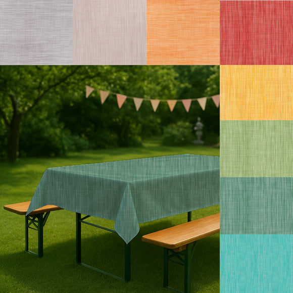 Wachstuch Tischdecken für Biergarnitur|  uni meliert