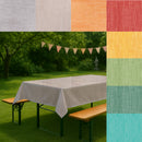 Wachstuch Tischdecken für Biergarnitur|  uni meliert-14