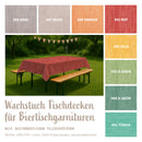 Wachstuch Tischdecken für Biergarnitur|  uni meliert-1