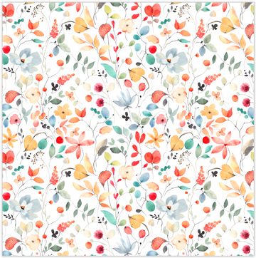 Tischdeckenstoff - Bunte Blumen * Ab 50 cm - 0