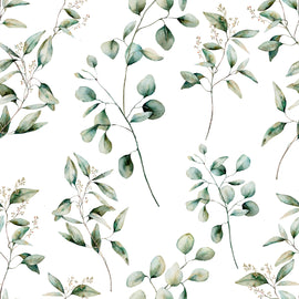 Tissu nappe - Eucalyptus * A partir de 50 cm - 0