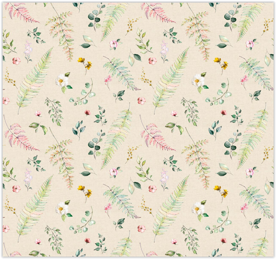 Tablecloth fabric - Botanical Flower *From 50 cm