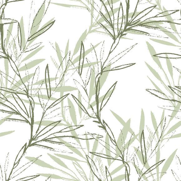 Tissu pour nappe - Arbuste Vert *A partir de 50 cm