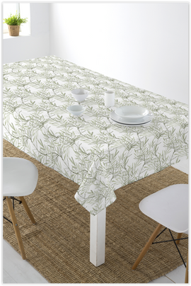 Tissu pour nappe - Arbuste Vert *A partir de 50 cm