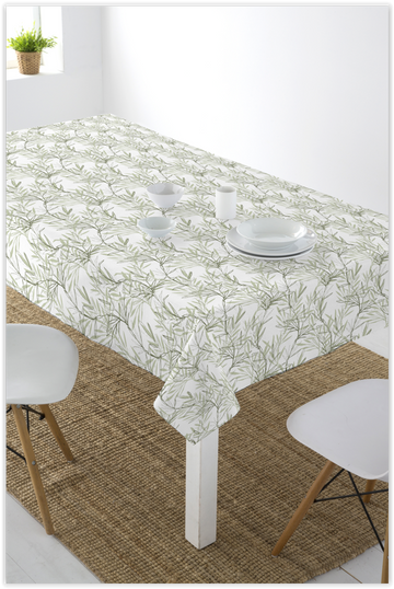 Tischdeckenstoff - Grüner Strauch *Ab 50 cm