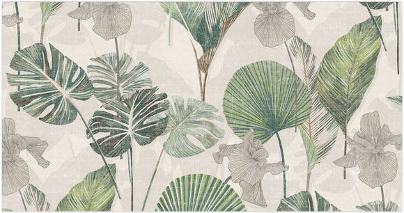 Tissu pour nappe - feuilles de palmier *A partir de 50 cm