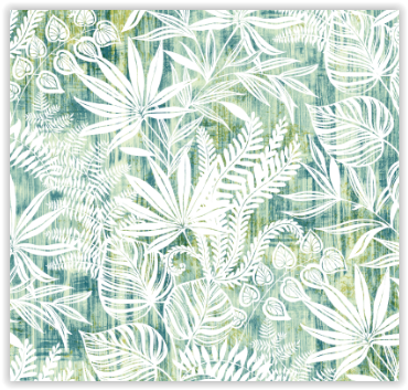 Tablecloth fabric - Tropical green *From 50 cm