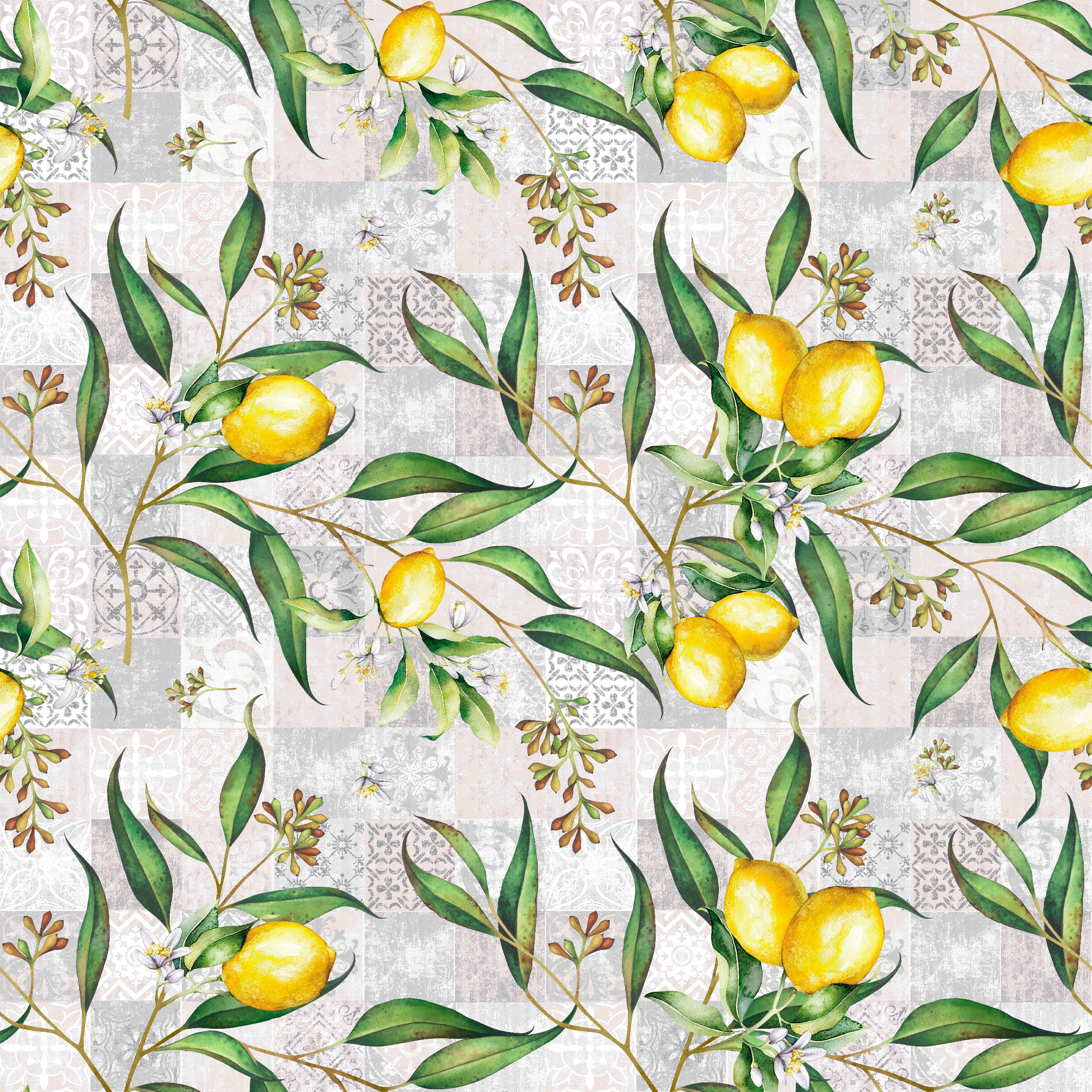 Tablecloth fabric - Lemons *From 50 cm