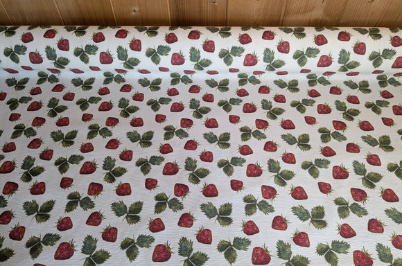 Tischdeckenstoff - Erdbeeren *Ab 50cm