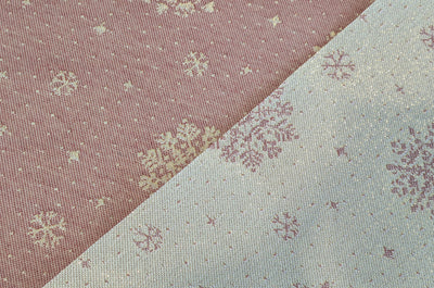 Kaufen 54-006-015-flocken-rot Jacquard beschichtet | Wasserabweisend *Ab 50cm