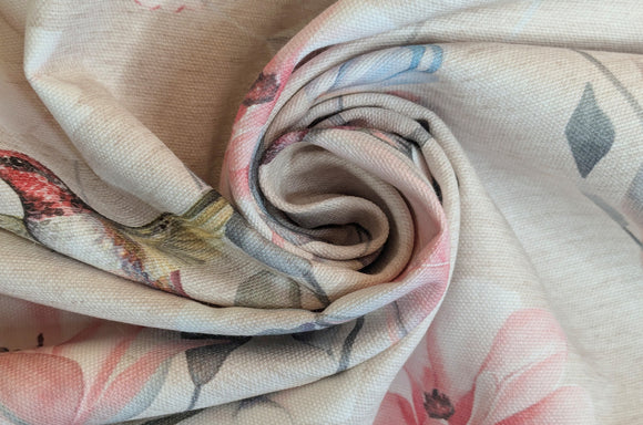 Dekostoff Blumen Kolibri *Ab 50cm