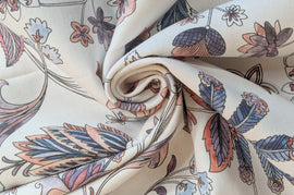 Decorative fabric Flowers oriental tendrils *From 50cm - 0