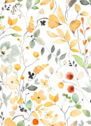 Dekostoff Halbpanama wilde Blumen *Ab 50cm-6