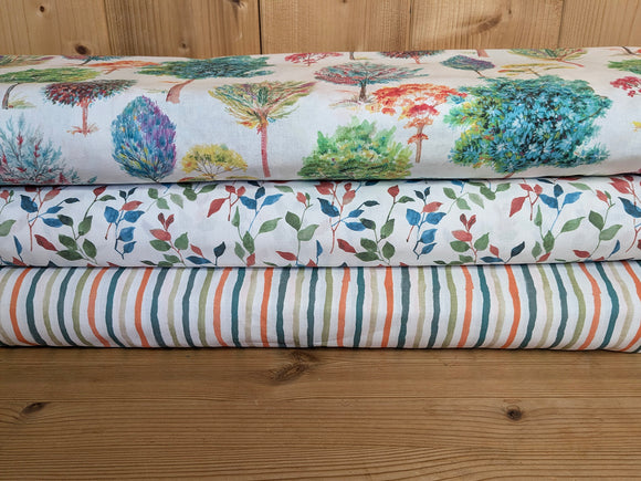 Baumwolle digital bedruckt bunte Bäume *Ab 50cm