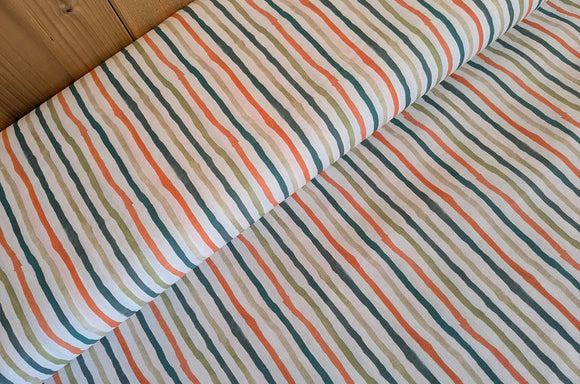 Baumwolle digital bedruckt bunte Streifen *Ab 50cm