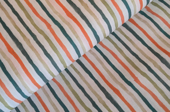 Baumwolle digital bedruckt bunte Streifen *Ab 50cm