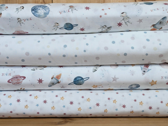 Baumwolle digital bedruckt Astronauten *Ab 50cm