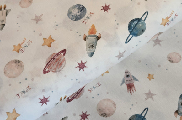 Baumwolle digital bedruckt Weltall *Ab 50cm