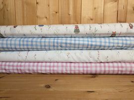 Baumwolle digital bedruckt Karo apricot *Ab 50cm - 0