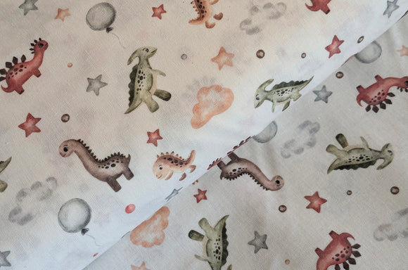 Baumwolle digital bedruckt Dinos *Ab 50cm