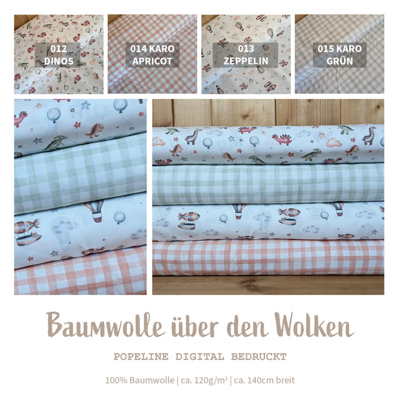 Baumwolle digital bedruckt Dinos *Ab 50cm